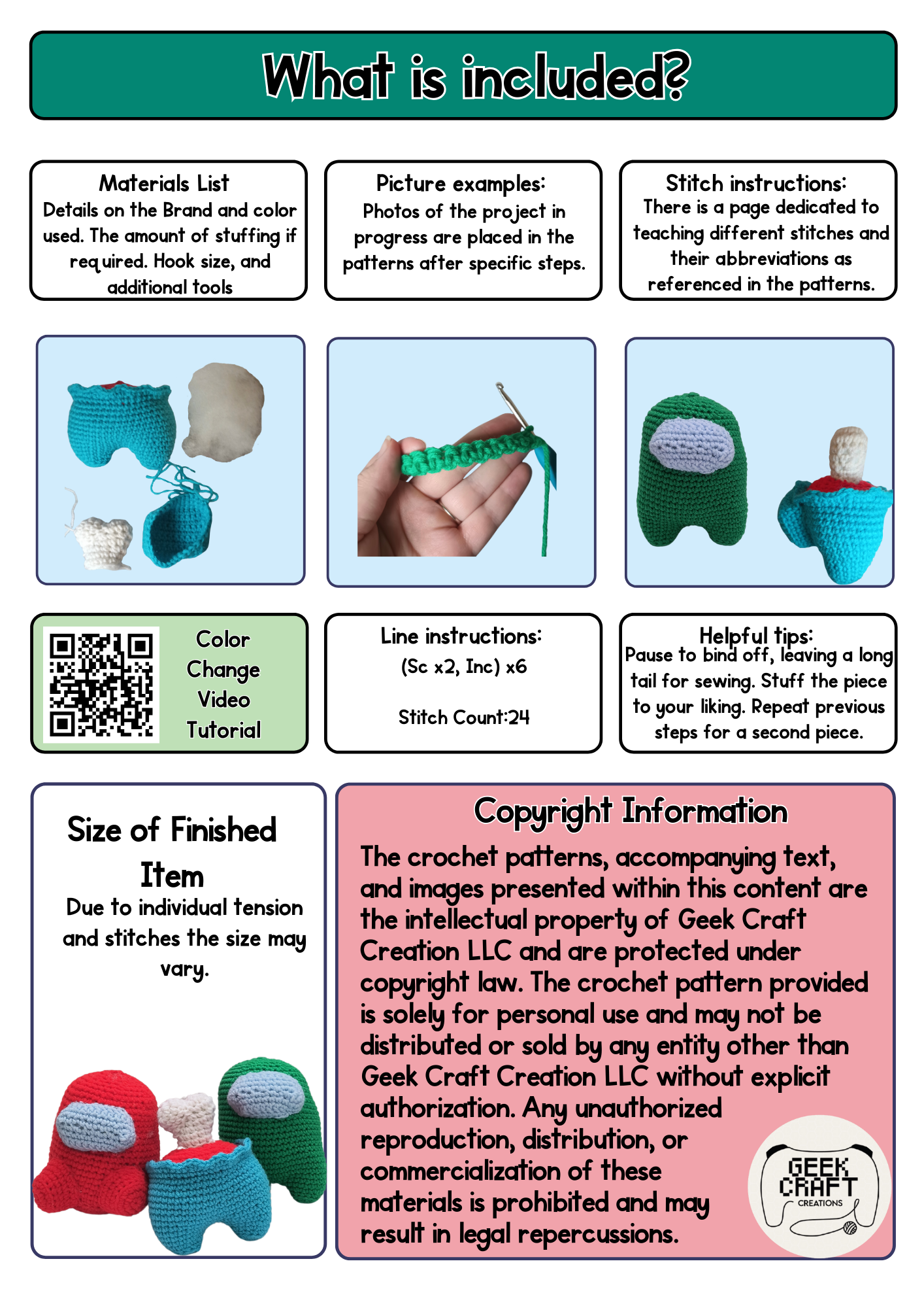 Pattern - Crew Member: Difficulty Level 3