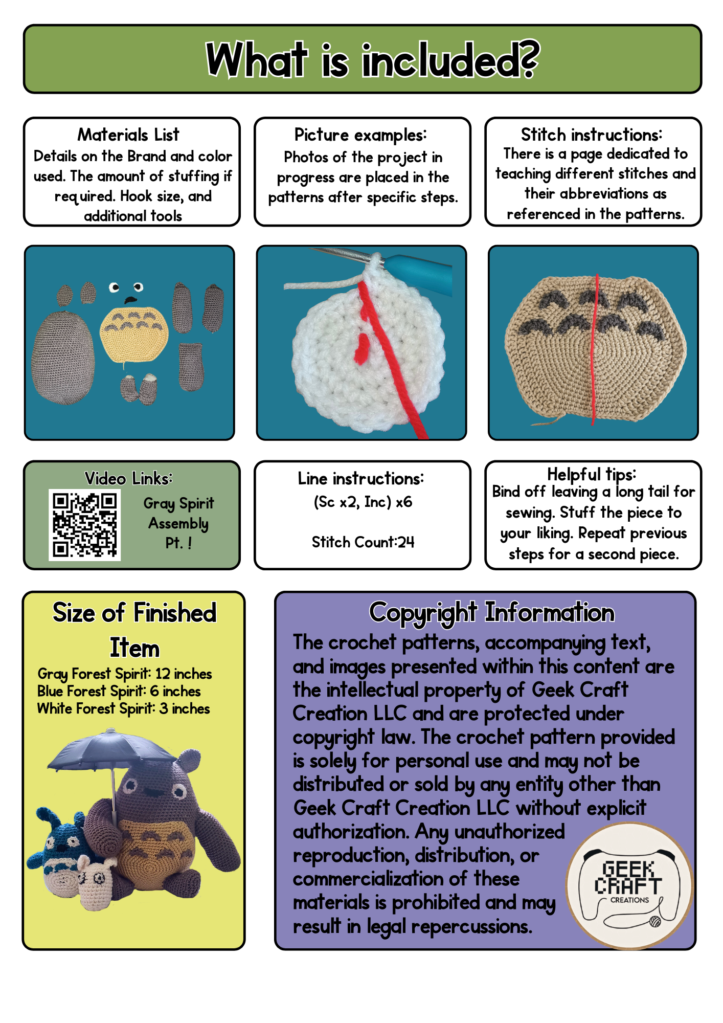 Pattern - Forrest Spirits: Difficulty Level 2