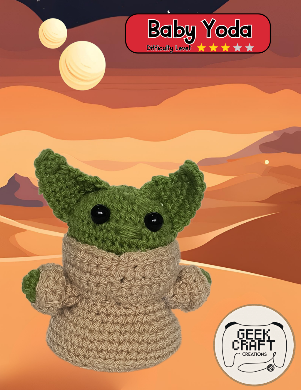 Baby Yoda Pattern: Difficulty Level 3