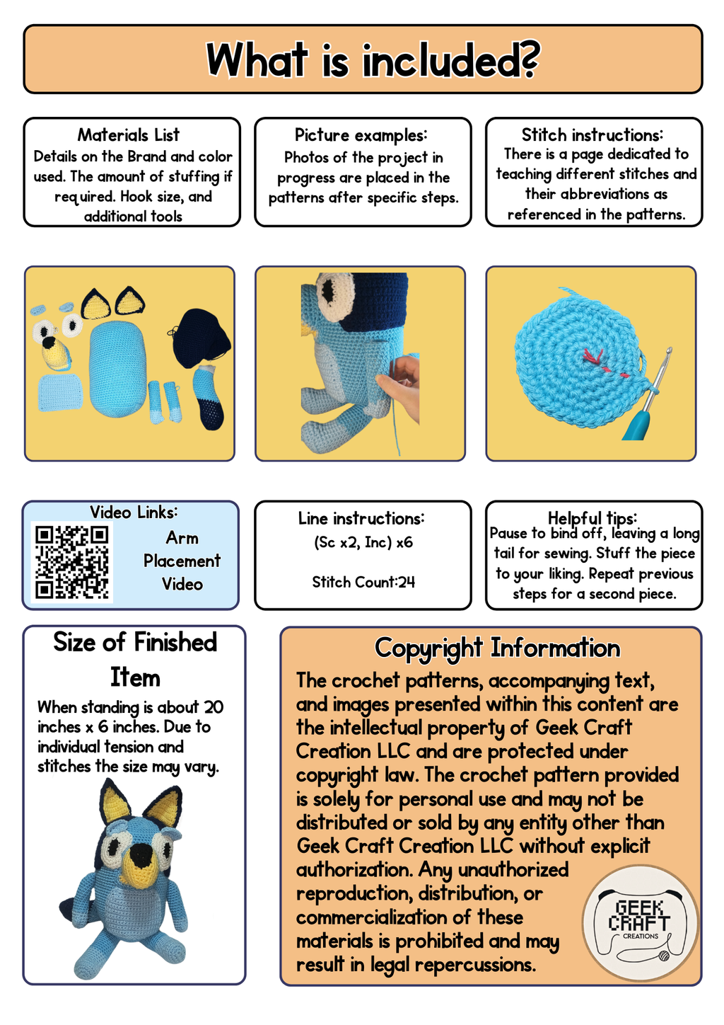 Blue Heeler Puppy Pattern: Difficulty Level 5