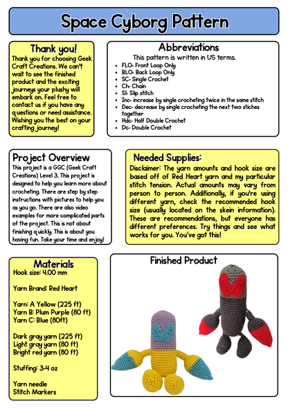 Pattern - Space Cyborg: Difficulty Level 3