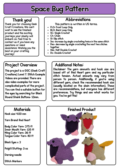 Pattern - Space Bug: Difficulty Level 4