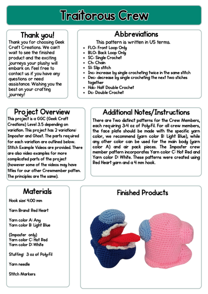 Pattern - Traitorous Crew: Difficulty Level 3