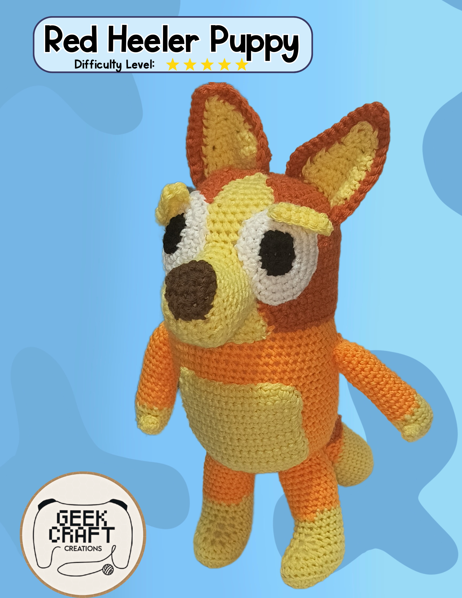 Red Heeler Puppy Pattern: Difficulty Level 5
