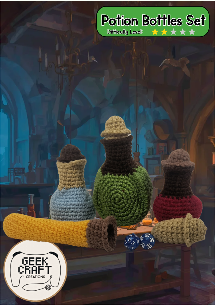 Pattern-Potion Bottle Set- Difficulty levels 1-3