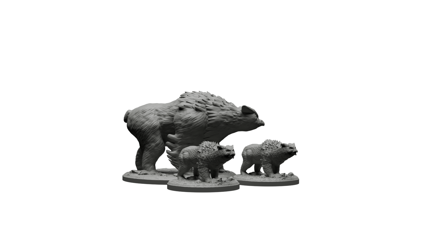 Owlbear and Cubs