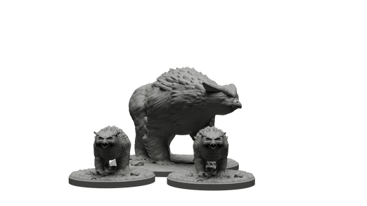 Owlbear and Cubs