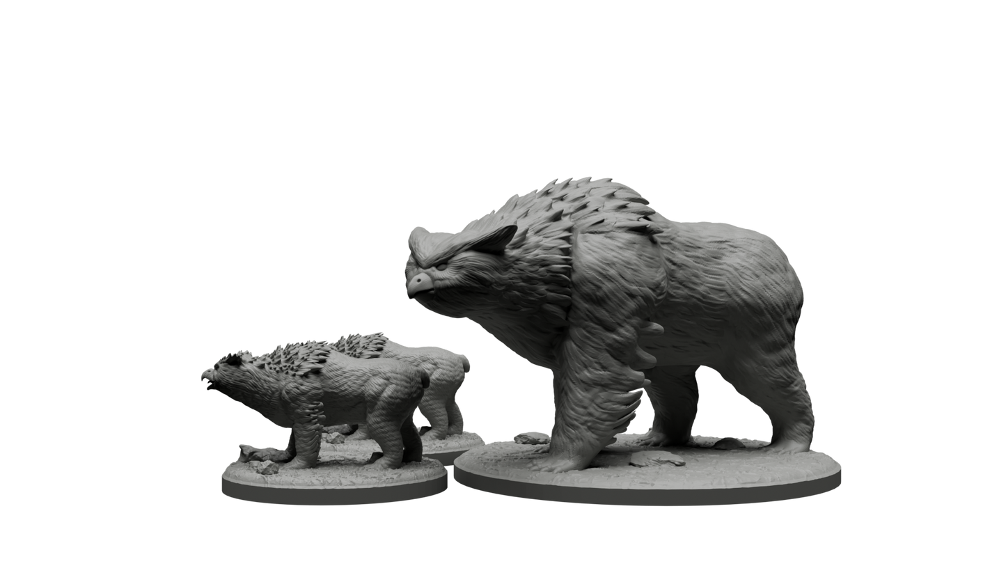 Owlbear and Cubs